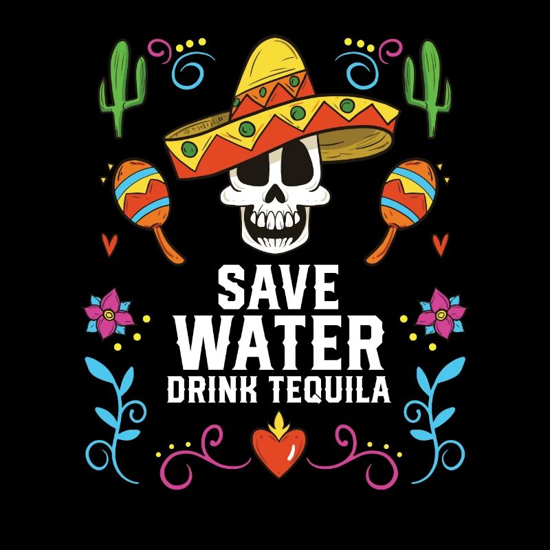 Save Water Drink Tequila Alcoholic Tequila Drinker