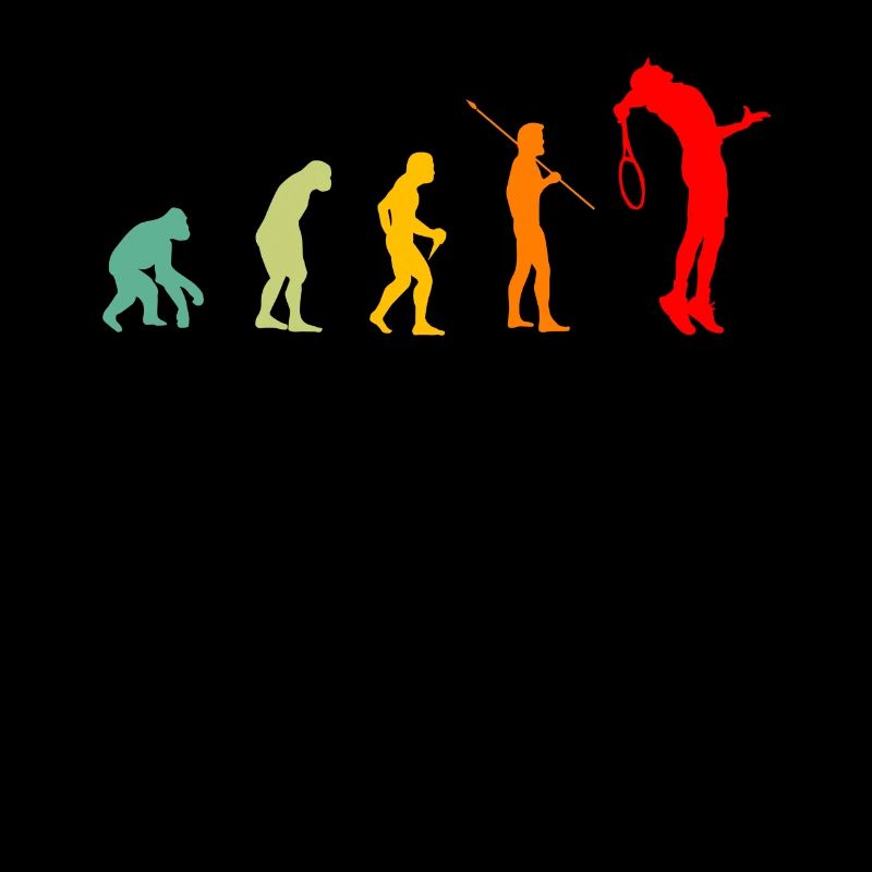 Evolution Tennisman Geschenkidee Mann