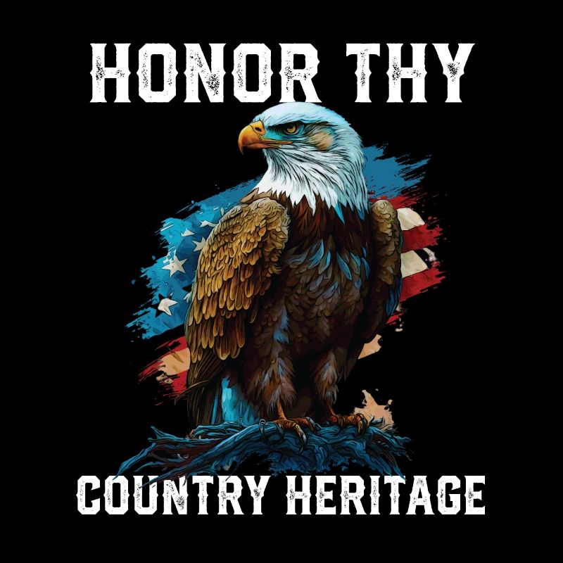 Honor Thy Country Heritage American Bald Eagle