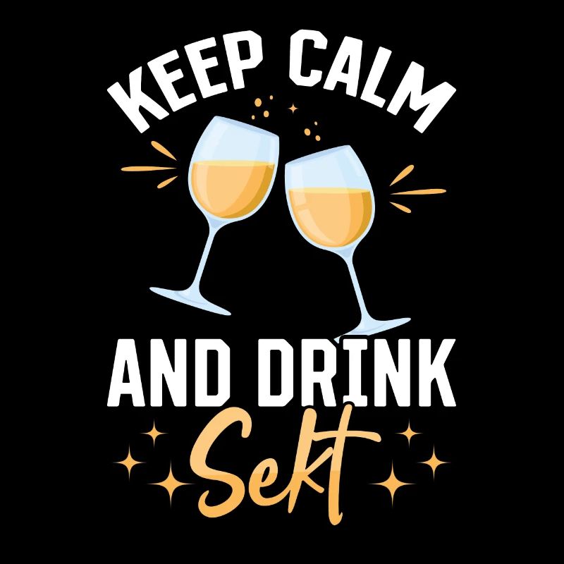 KEEP CALM and drink Sekt - Mädelsabend Pegel