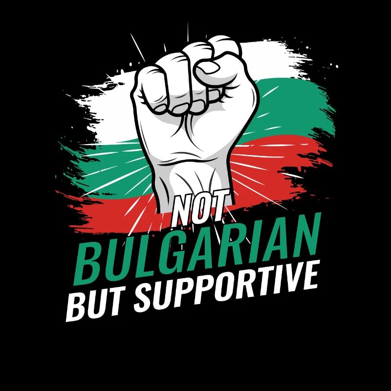 Pas bulgare mais soutien Bulgarie drapeau