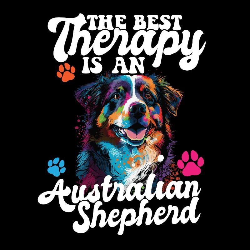 Australian Shepherd Pop Art & Dog Lover & Splash