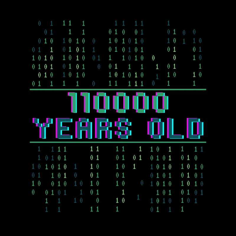 48e anniversaire 48 ans Code binaire Informatique