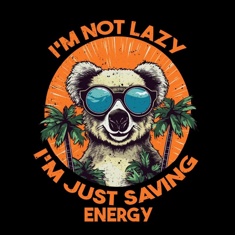 Koala, Energy Saving, Not Lazy, Gift
