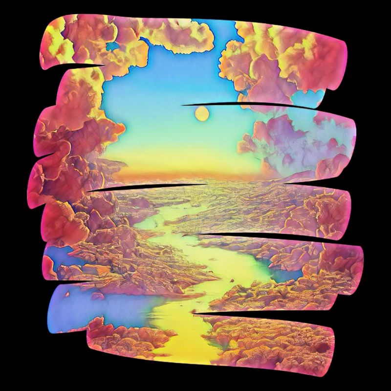 Brushstroke Dreamland avec River | Cadeau