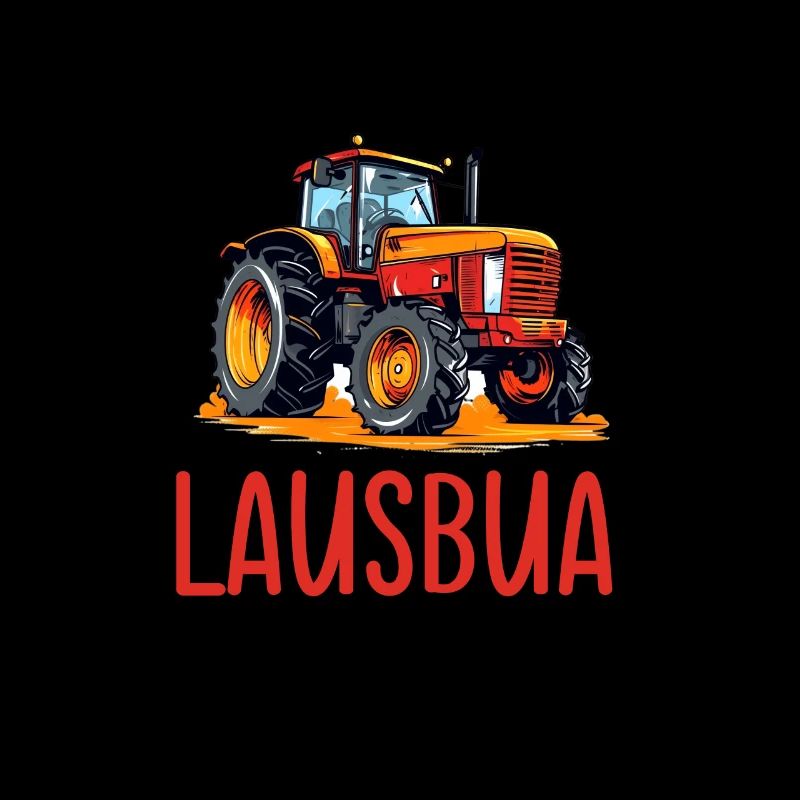 Lausbua Traktor Bayerischer Dialekt Herren