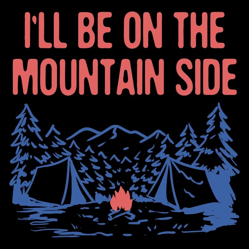 Je serai sur le Mountain Side Hiking Camping Hiker