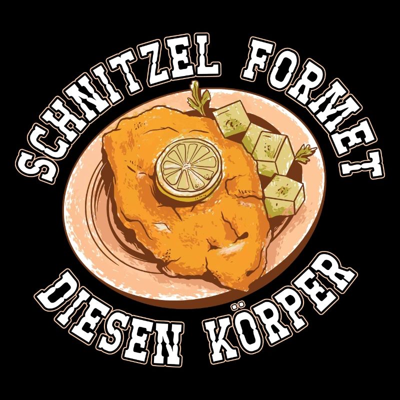 Schnitzel formte diesen Körper Schnitzelfan