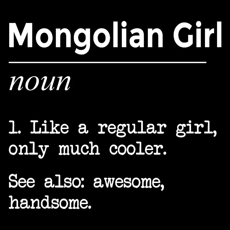 Fille mongole Définition amusante
