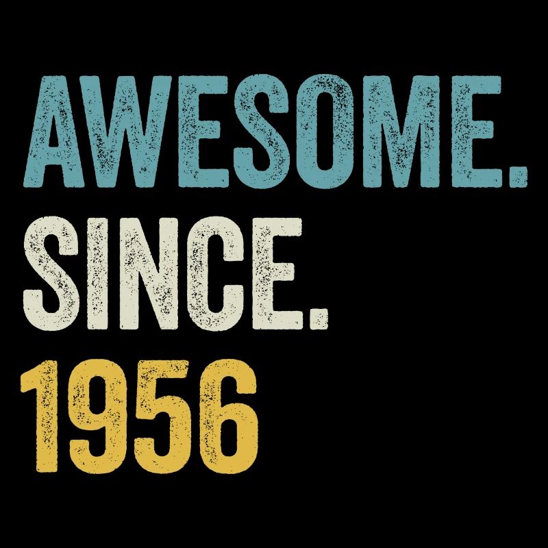 68 Years Old Awesome Since 1956 68th Birthday