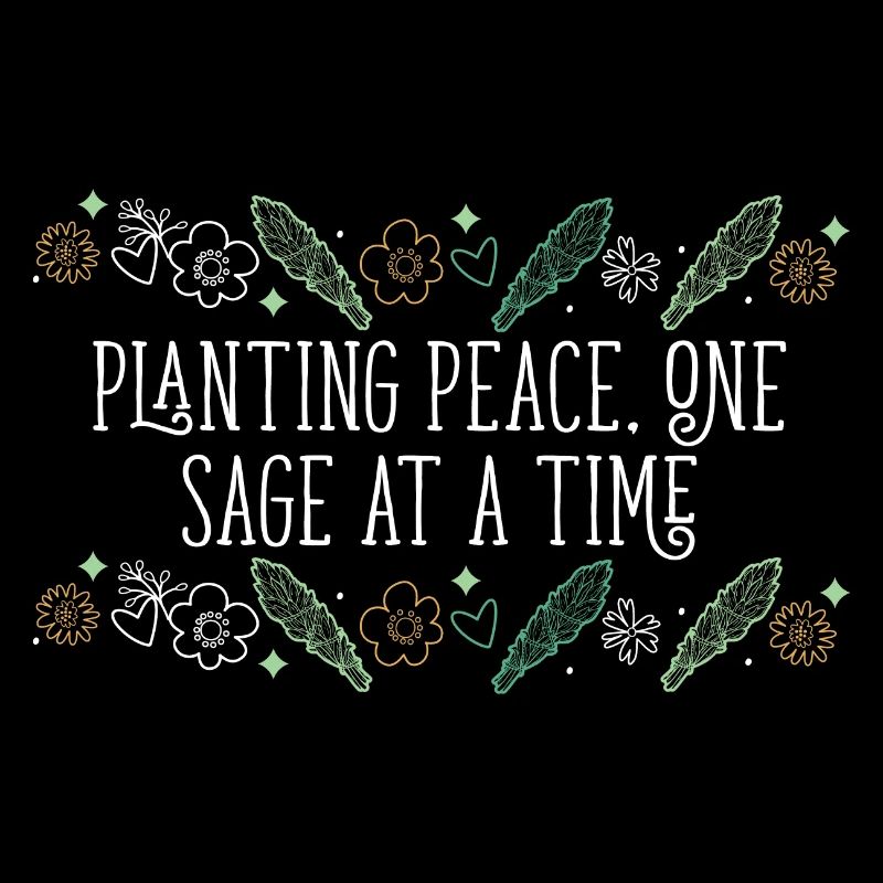 Planter la paix, une sauge à la fois, bâtons de purification