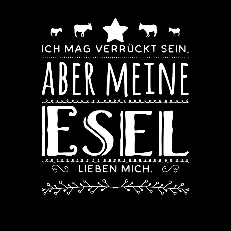 Witziger Spruch Esel Maultier Muli Geschenk