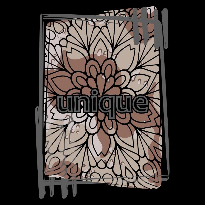 Unique Brown Camouflage Mandala