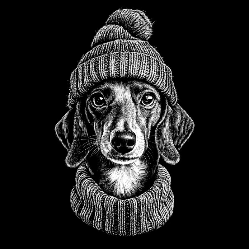 Teckel bobble chapeau chapeau teckel chien chien