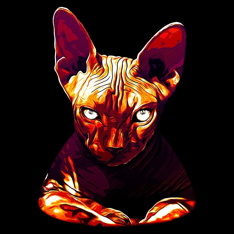 Sphynx chat de l'enfer va