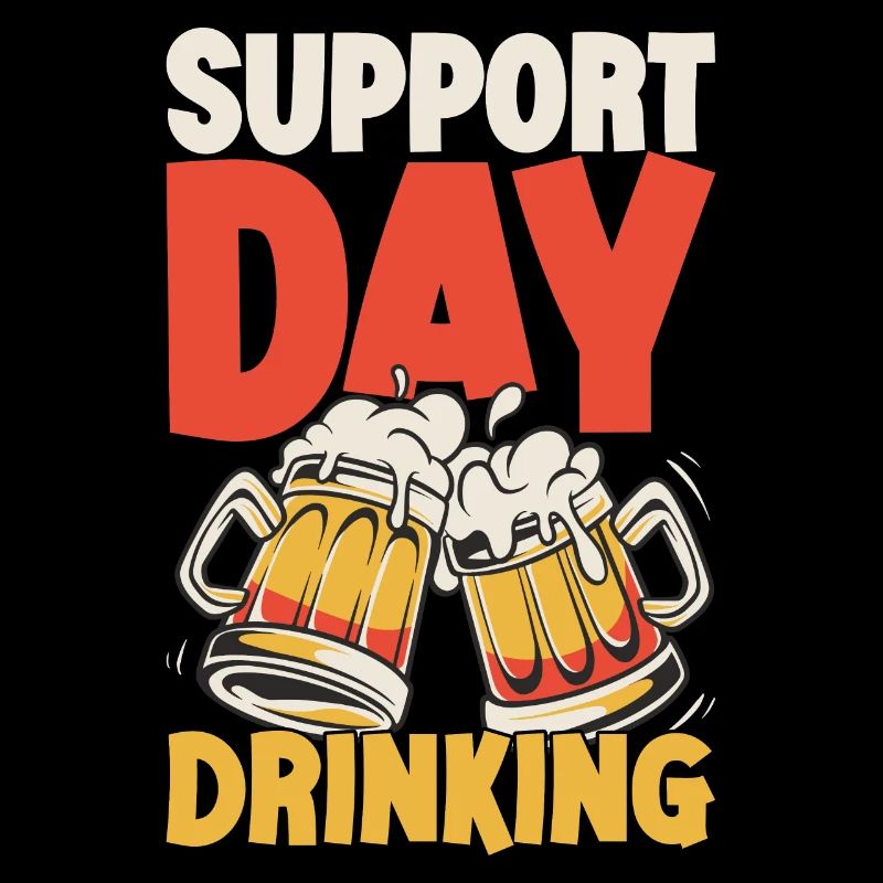 Support Day Drinking Squad Party und Bier trinken