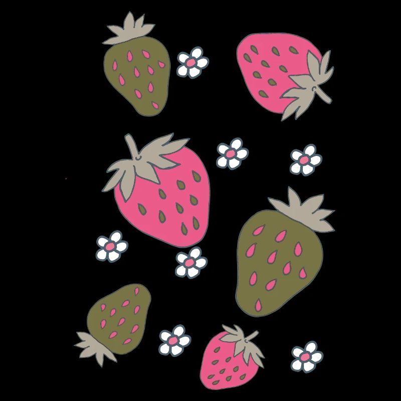 Fraises Rose Vert