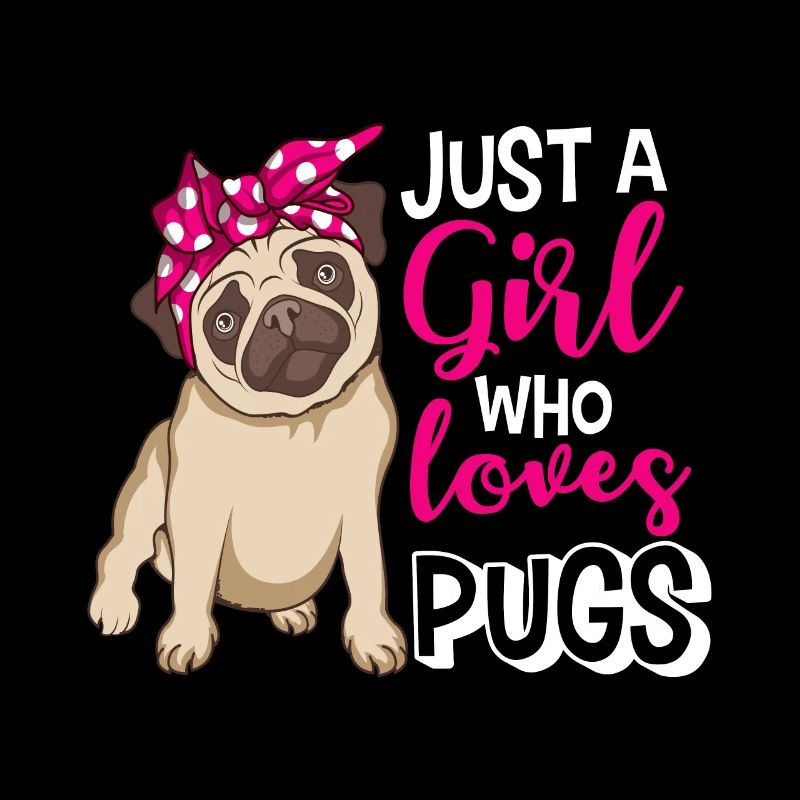 Pug Mops Mädchen