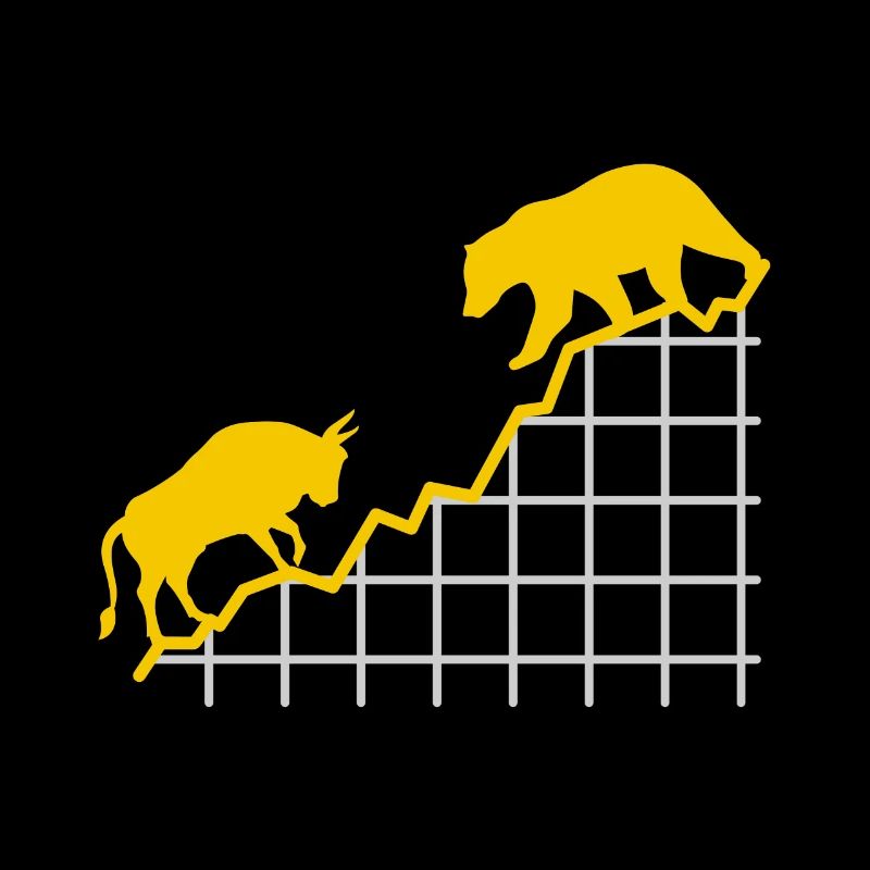 Bull vs Bear - Bourse en argent cadeau