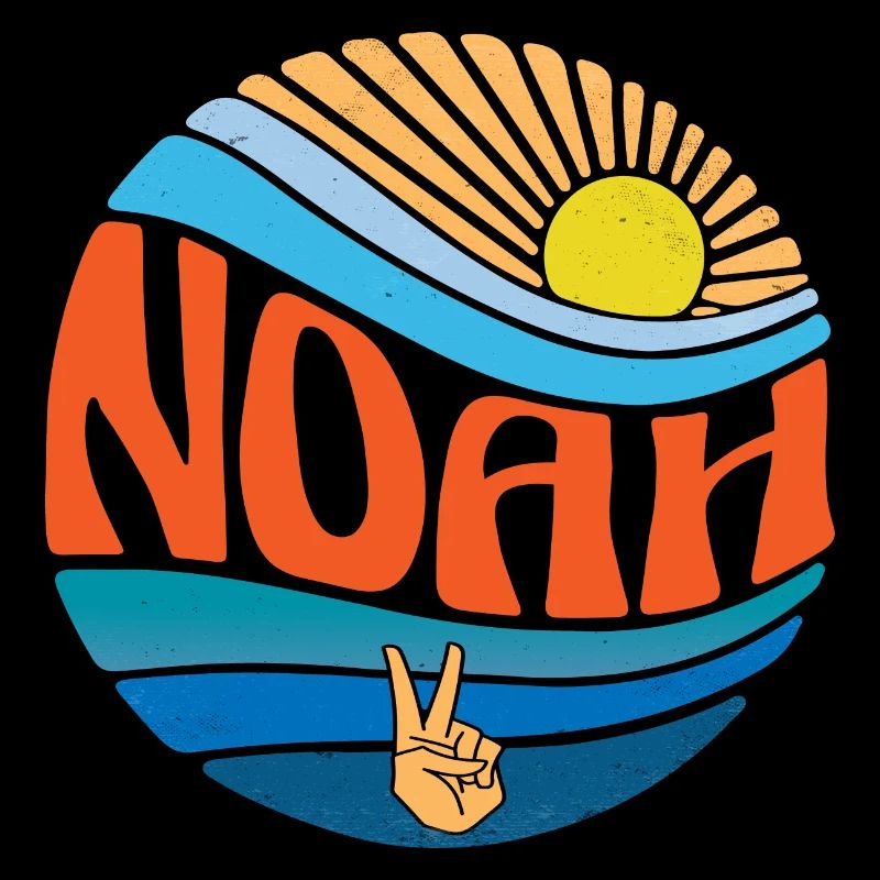Noah Hemd Vintage Sunset Noah Groovy Tie Dye