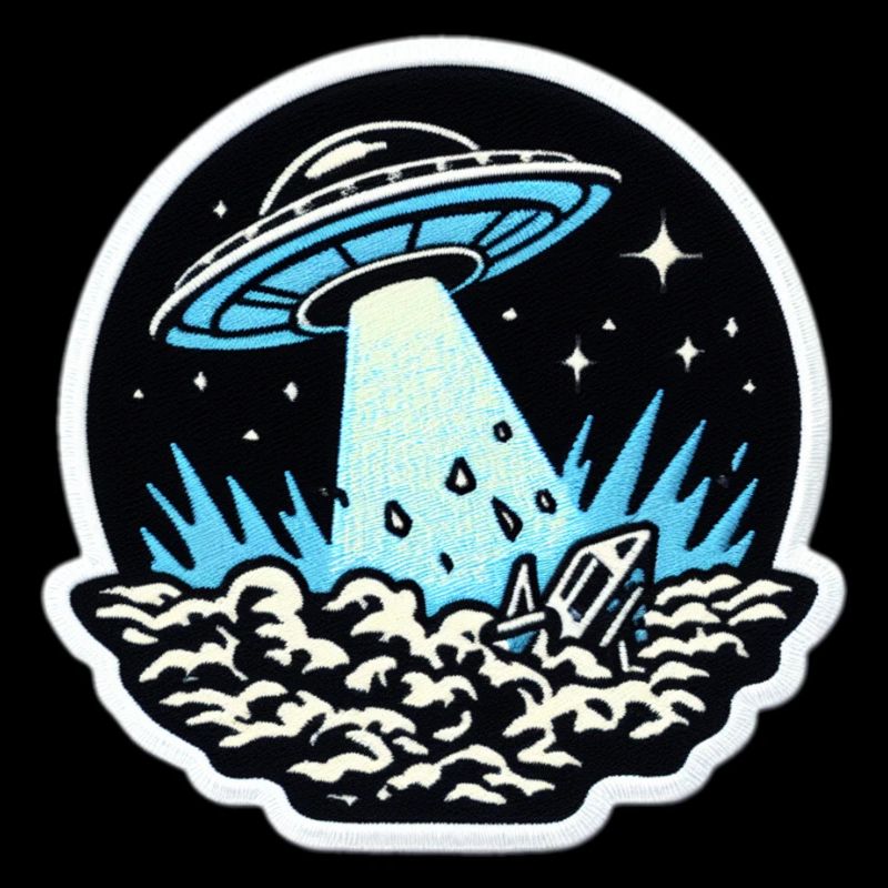 UFO-Lichtstrahl Patch