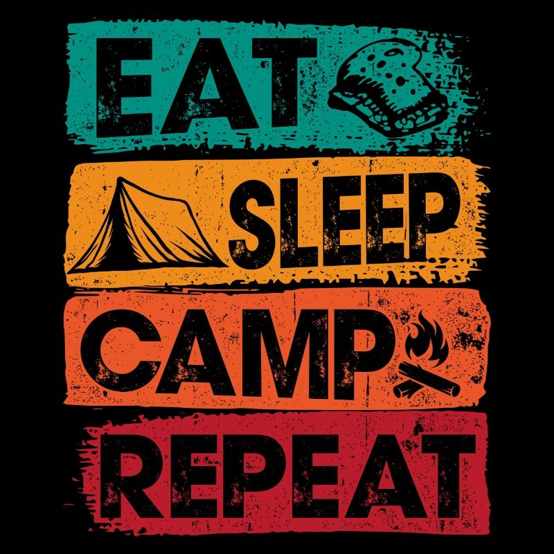 Manger Dormir Camp Répéter à l’extérieur