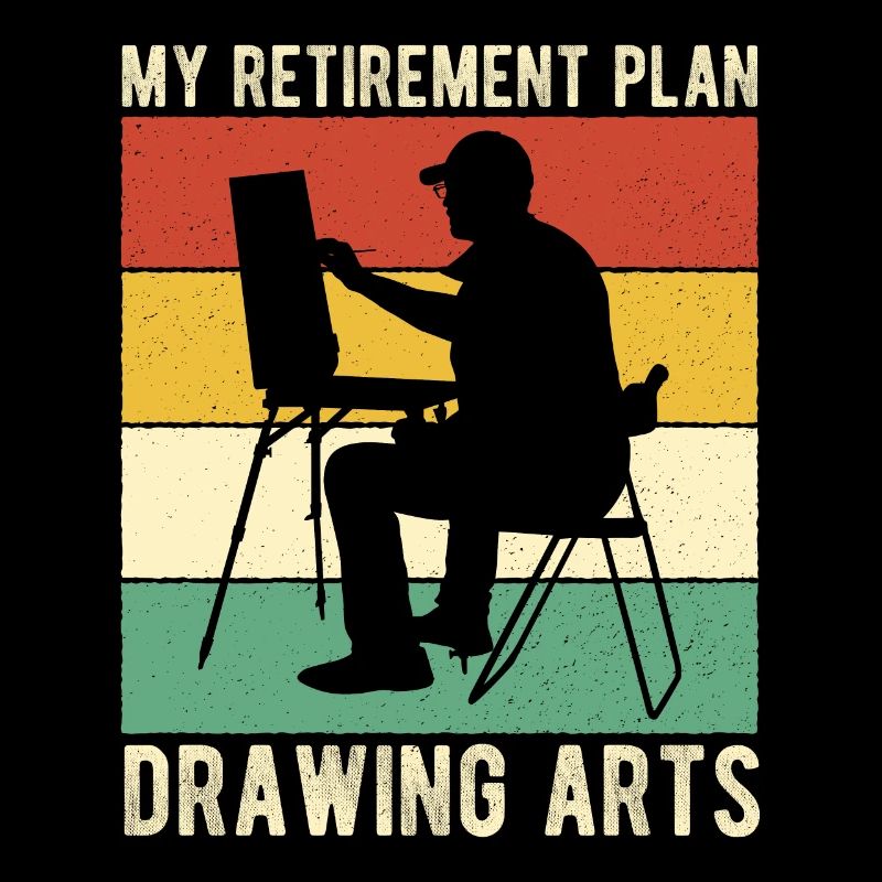 Artiste Peintre Graphique Mon Plan de Retraite Dessin