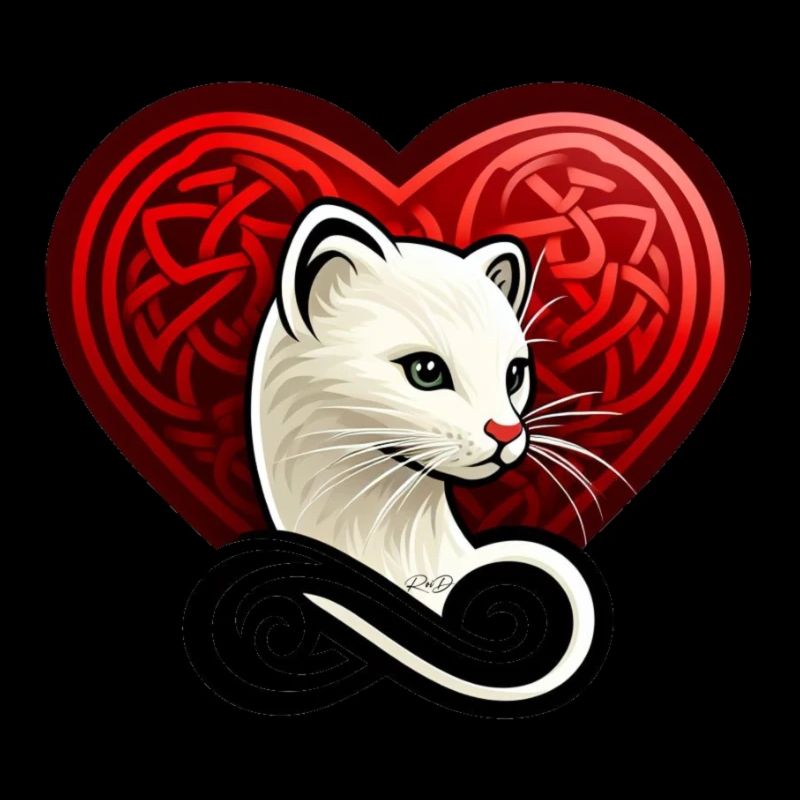 Charming ermine heart from Brittany