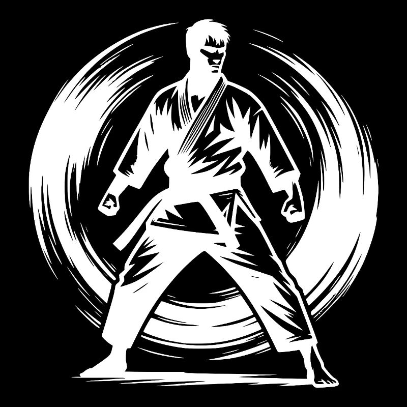 Karateka Tradition mit Disziplin und Kraft
