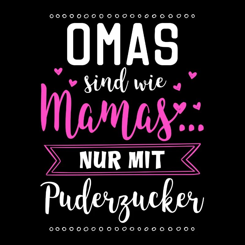 Oma Großmutter Enkel Geschenk · Puderzucker
