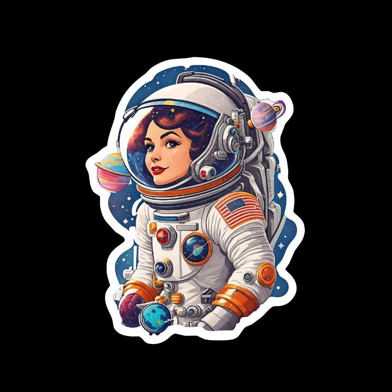 Femme astronaute de l’espace princesse rebelle