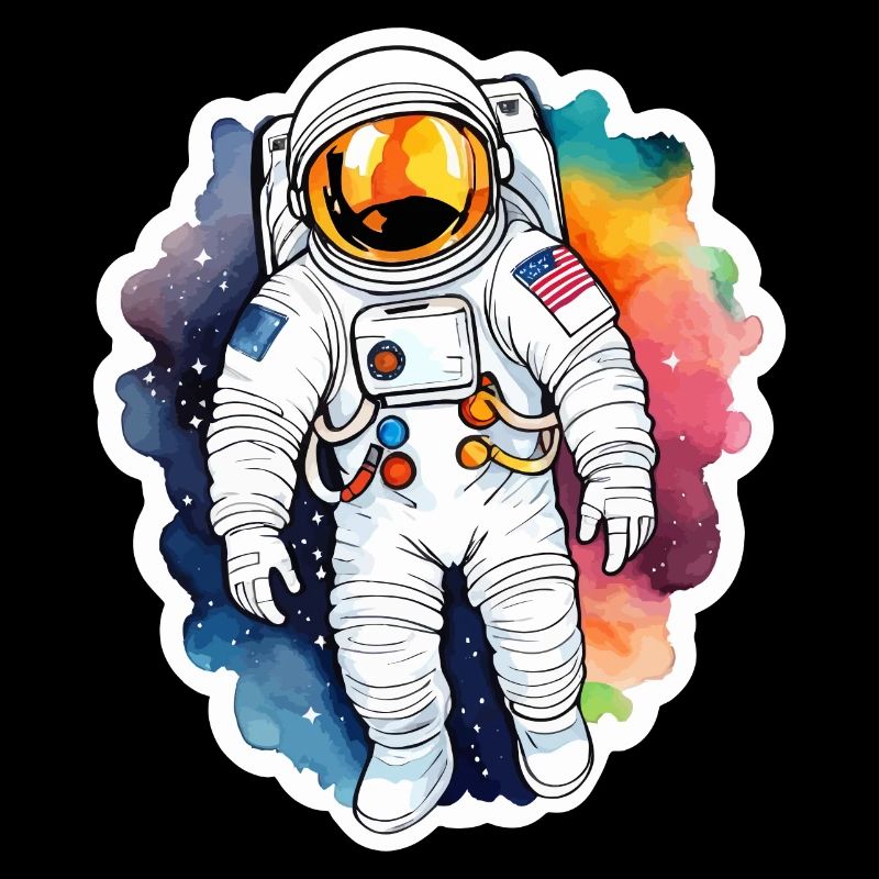 Aquarelle d’astronaute Aquarelle