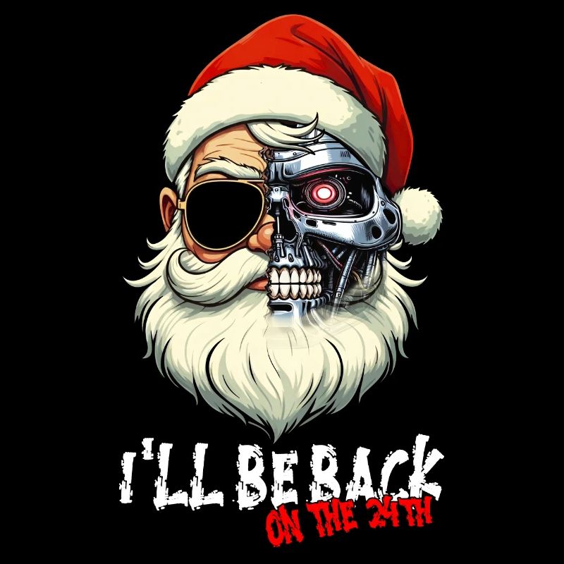 Cyber Santa Claus Terminator I ́LL BE BACK