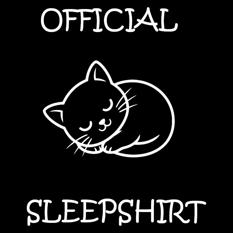 Chemise de nuit officielle - Chat adormit mignon