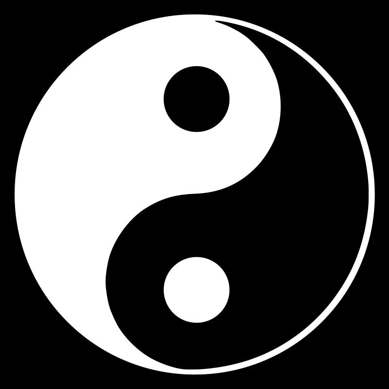Yin Yang Yinyang Symbol Zeichen Form klassisch