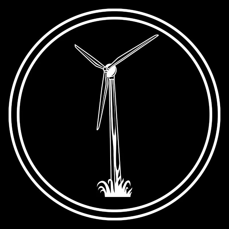 Windrad Silhouette Energie
