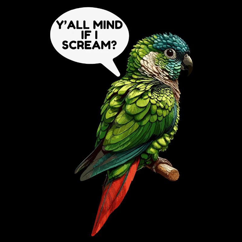 Mème de conure à joues vertes