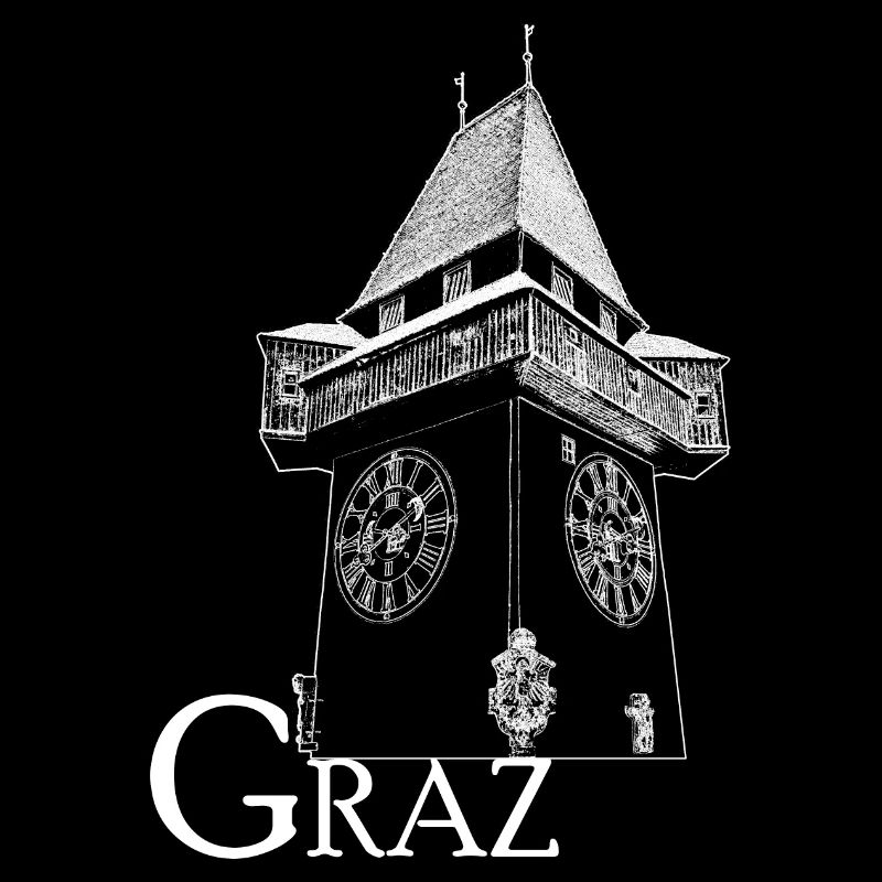 Clock Tower Graz white