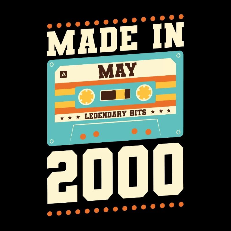 23e anniversaire Mai Année 2000 Idée cadeau