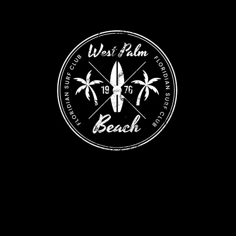 Retro West Palm Beach Florida Beach Urlaub