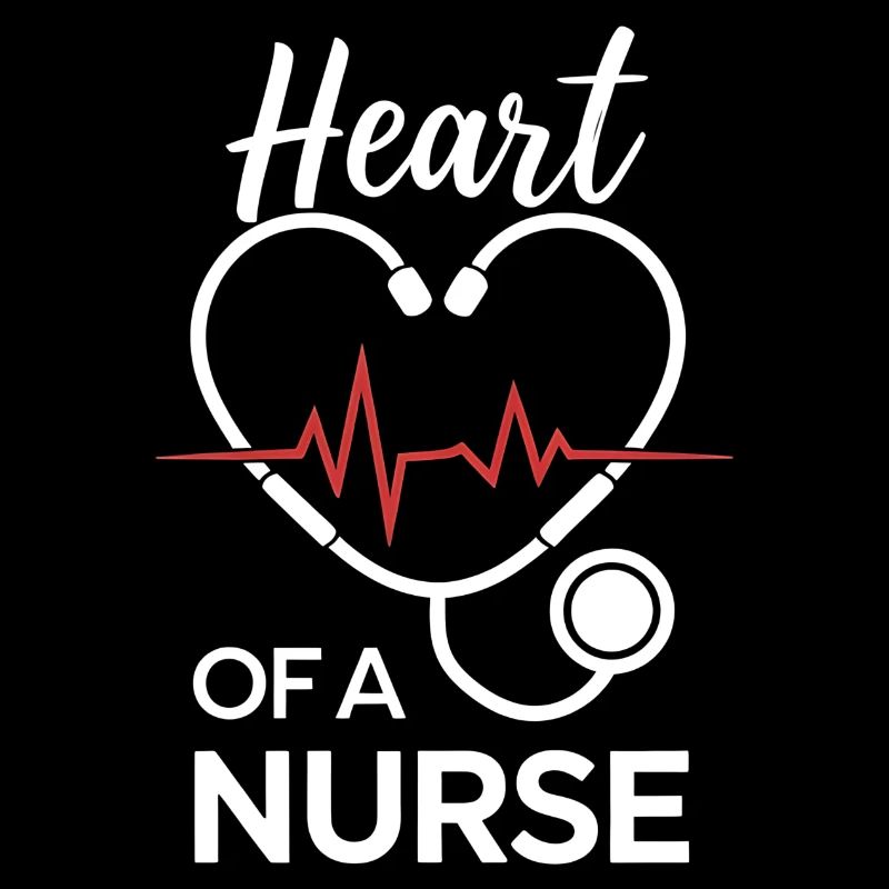 Conception de cœur de stéthoscope pour infirmière