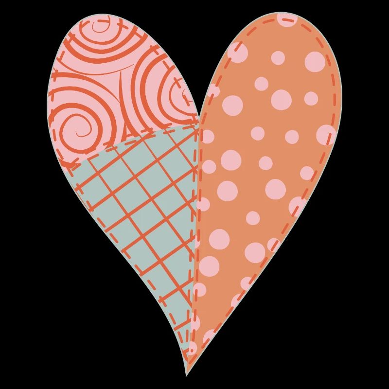 Patchwork Herz Nr. 4