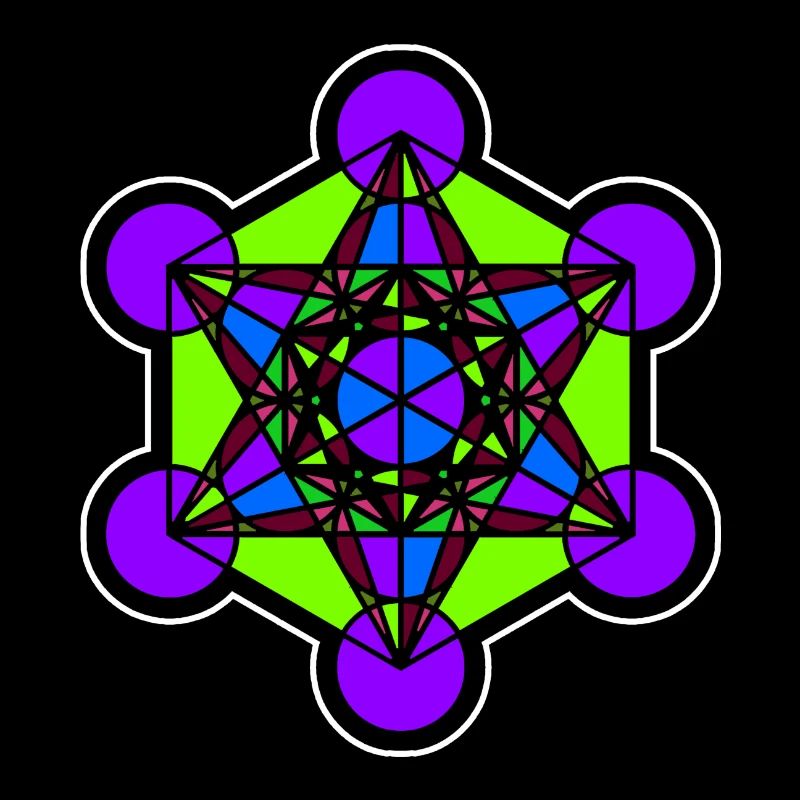 Metatron Cube - Heilige Geometrie - Goa - Geschenk