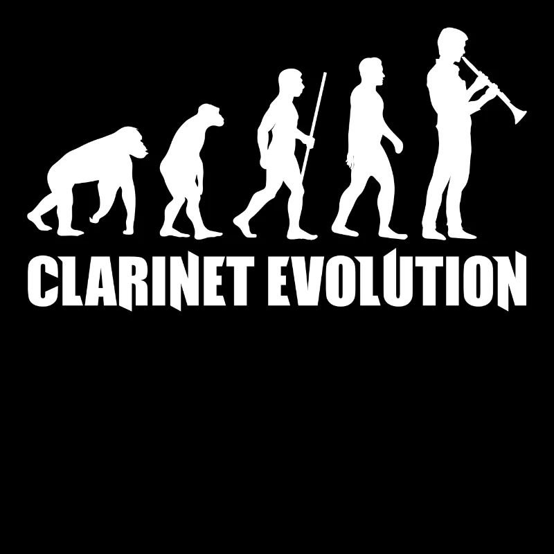 Clarinet Evolution Music T-Shirt