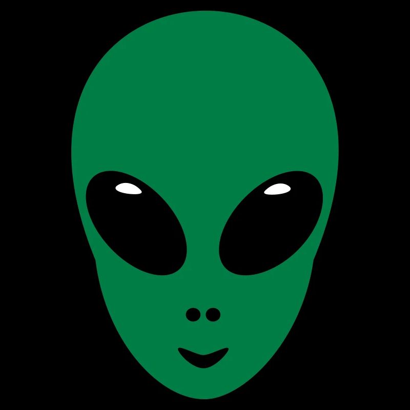 Alien Head Face Green Gift marsmännchen space