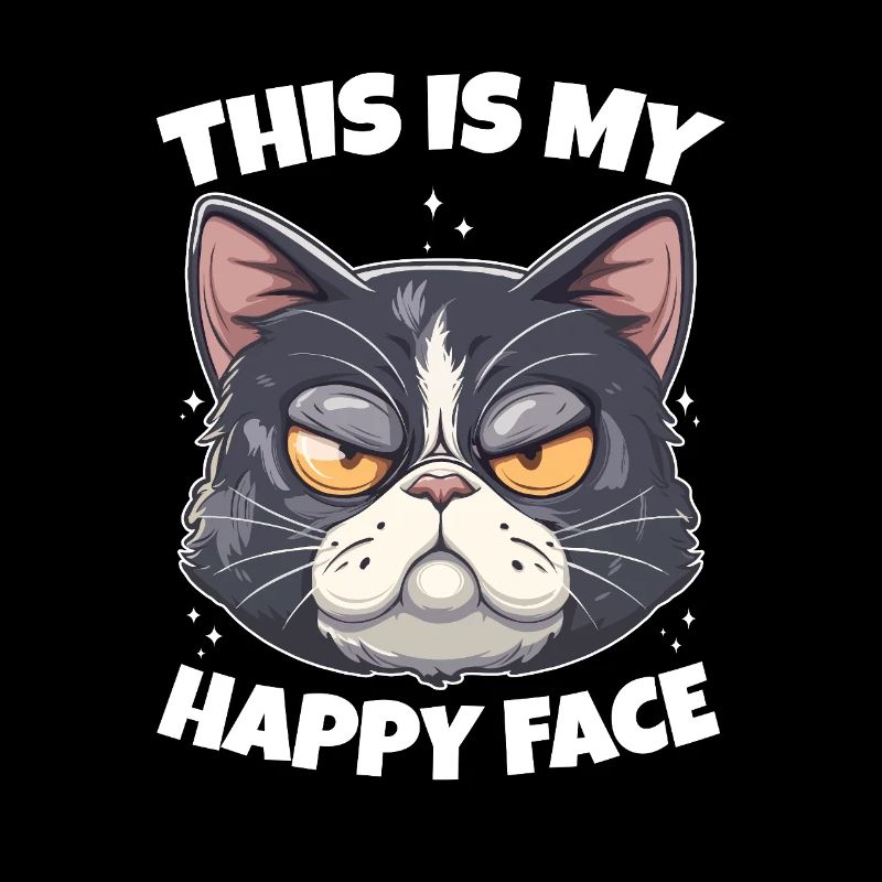 C’est mon chat au visage heureux