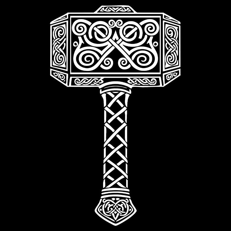 Mjölnir Thors Hammer Wikinger-Maskottchen