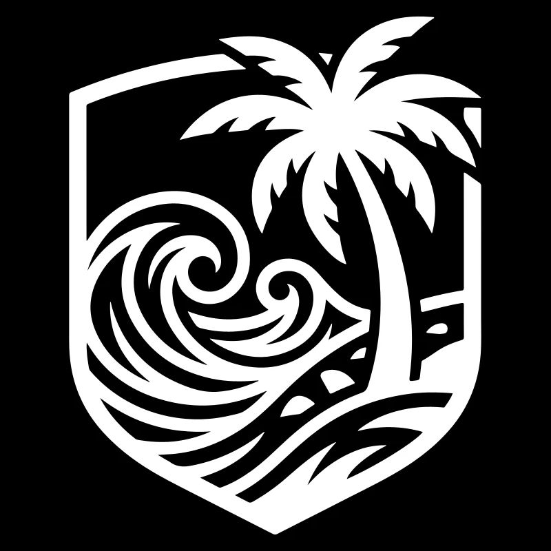 Océan de plage des palmiers