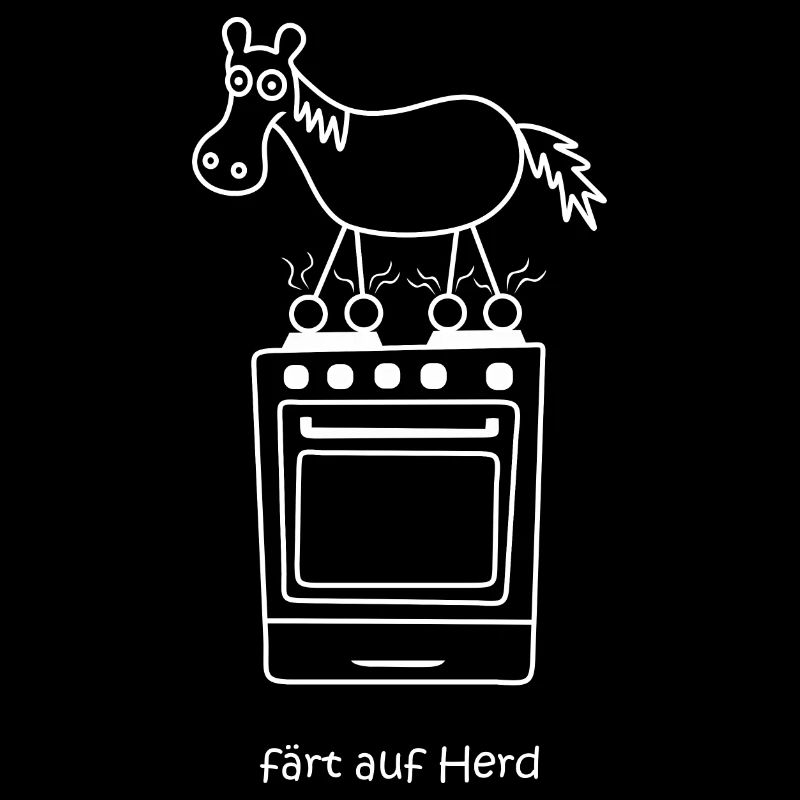 färt auf Herd, Pferd mit Rädern auf Herd