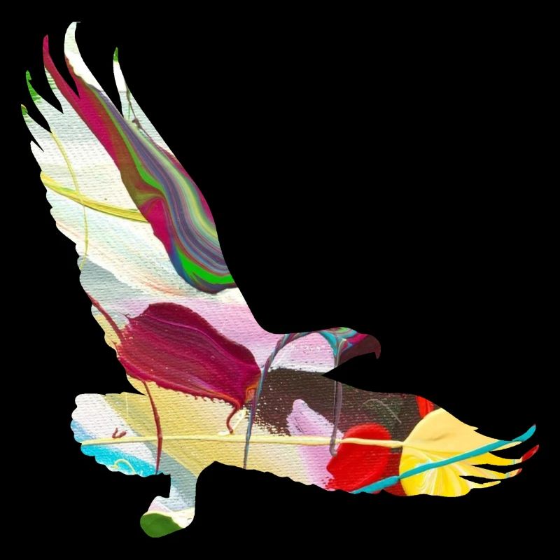 Adler, Graffiti, Malerei, bunt, vogel